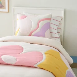 West Elm Wave Floral Quilt & Shams