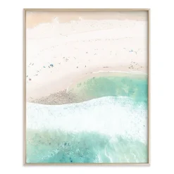 West Elm Wave Shapes Framed Wall Art by Minted for