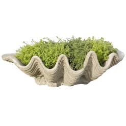 West Elm Wave Stone Indoor/Outdoor Bowl Planter