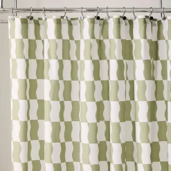 West Elm Wavy Blocks Shower Curtain