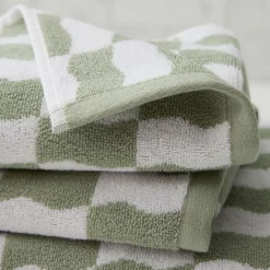 West Elm Wavy Blocks Towel Sets