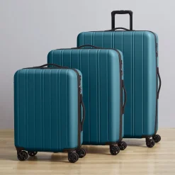 West Elm Luggage - Teal