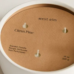 West Elm Homescent Triple Wick Candle - Citrus Pine
