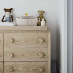 Kids West Elm x PBK Vivienne Extra-Wide Nursery Dresser with Removable Topper (56")