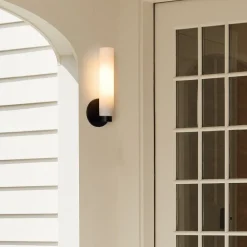 West Elm Weston Fluted Glass Indoor/Outdoor Sconce (16")
