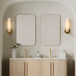 West Elm Weston Smooth Glass Indoor/Outdoor Sconce (16")