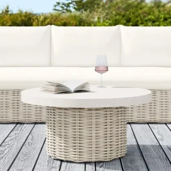 West Elm Westport Outdoor Pedestal Coffee Table (32")