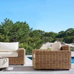 West Elm Westport Wicker Outdoor Lounge Chair