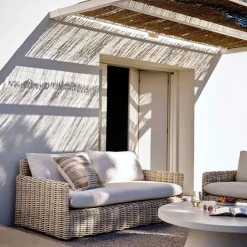 West Elm Westport Wicker Slim Profile Outdoor Sofa (–)