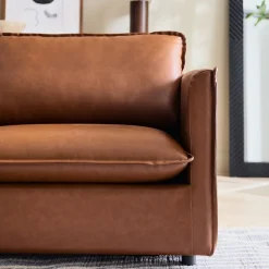 West Elm Whitman Leather Sofa (66"–96")