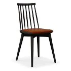 West Elm Windsor Dining Chair Vegan Leather Cushion (Set of 2)
