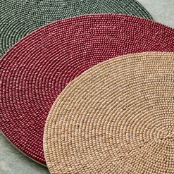 West Elm Wood Beaded Linens Placemats
