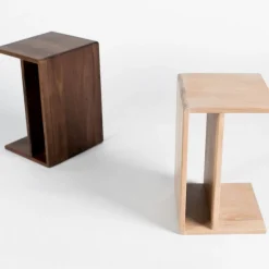 West Elm Wood C-Shaped Side Table (12.5")