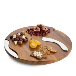 West Elm Wooden Charcuterie Board & Spreader Set