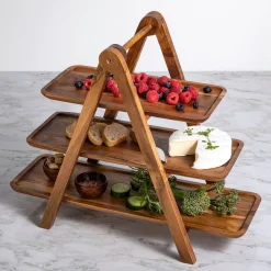 West Elm Wooden 3-Tier Server