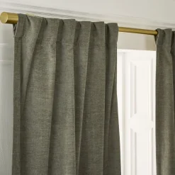 West Elm Worn Velvet Light-Filtering Curtain
