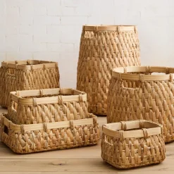 West Elm Woven Hyacinth Baskets