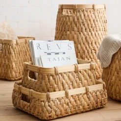 West Elm Woven Hyacinth Baskets