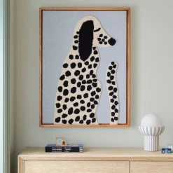 Kids West Elm Woven Puppy Framed Wall Art