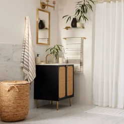 West Elm Woven Seagrass Lidded Hampers