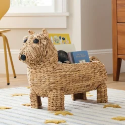 Kids West Elm Woven Terrier Book Caddy