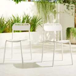 West Elm Wren Metal Stacking Dining Chair