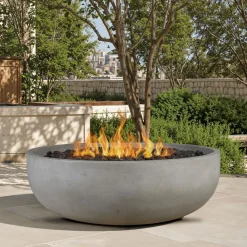 West Elm Xia Round Concrete Fire Pit (38"- 48")
