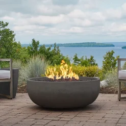West Elm Xia Round Concrete Fire Pit (38"- 48")