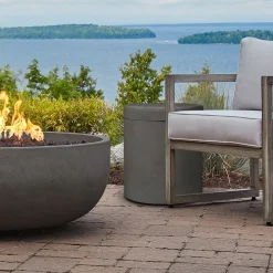 West Elm Xia Round Concrete Propane Tank Cover (22")