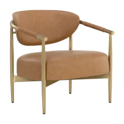 West Elm Ximena Vegan Leather Lounge Arm Chair