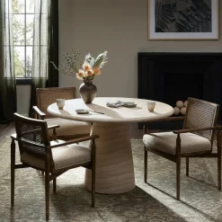 West Elm Xiomara Round Concrete Dining Table (48")