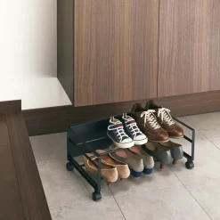 West Elm Yamazaki Frame Rolling Shoe Rack