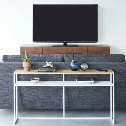 West Elm Yamazaki Sofa Back Console Table w/ Shelf (50")