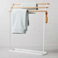 West Elm Yamazaki Standing Bath Towel Hanger