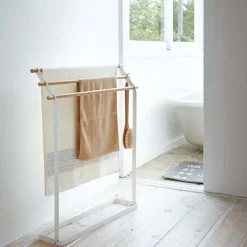 West Elm Yamazaki Standing Bath Towel Hanger