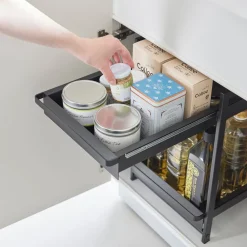 West Elm Yamazaki 2-Tier Pull Out Shelf