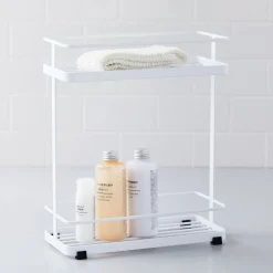 West Elm Yamazaki 2-Tiered Shower Caddy - White