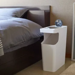 West Elm Yamazaki Tower Side Table Trash Can