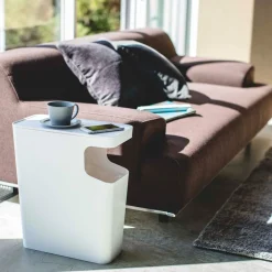 West Elm Yamazaki Tower Side Table Trash Can