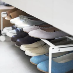 West Elm Yamazaki Tower Two-Tier Rolling Shoe Rack