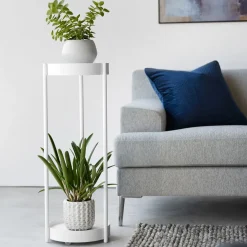 West Elm Yamazaki Two-Tier Rolling Plant Stand