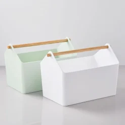 West Elm Yamazaki Wood Handle Storage Caddy
