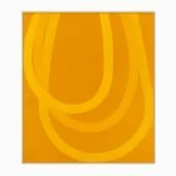 West Elm Yellow Loops Framed Wall Art