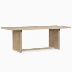West Elm Yvette Woven Rectangle Dining Table (84")