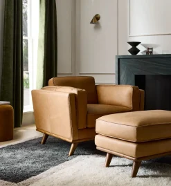 West Elm Zander Leather Chair