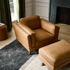West Elm Zander Leather Chair