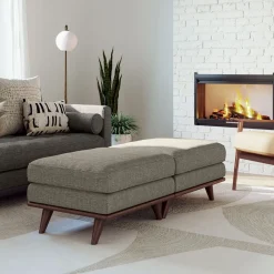 West Elm Zander Ottoman