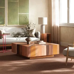 West Elm Zora Solid Mahogany Square Coffee Table (43")