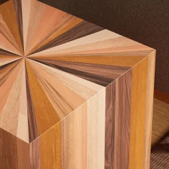 West Elm Zora Solid Mahogany Square Side Table (21.5")